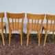 Set of 4 vintage restaurant bistro chairs - 1950s