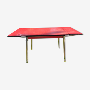 Vintage red formica table