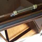 Vintage rolling service (wood, glass and brass)