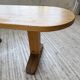 Brutalist pine oval table