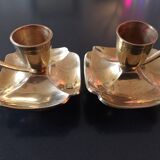 Pair of brass candlesticks