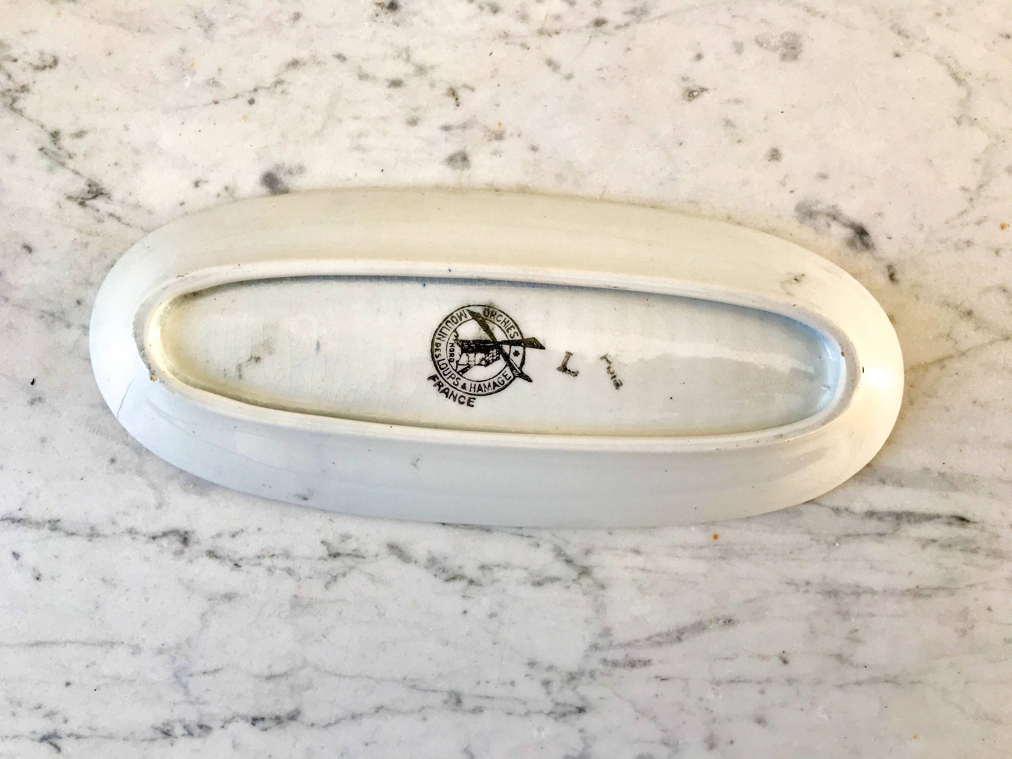 St Amand flowery art deco soap dish 30s-40s
