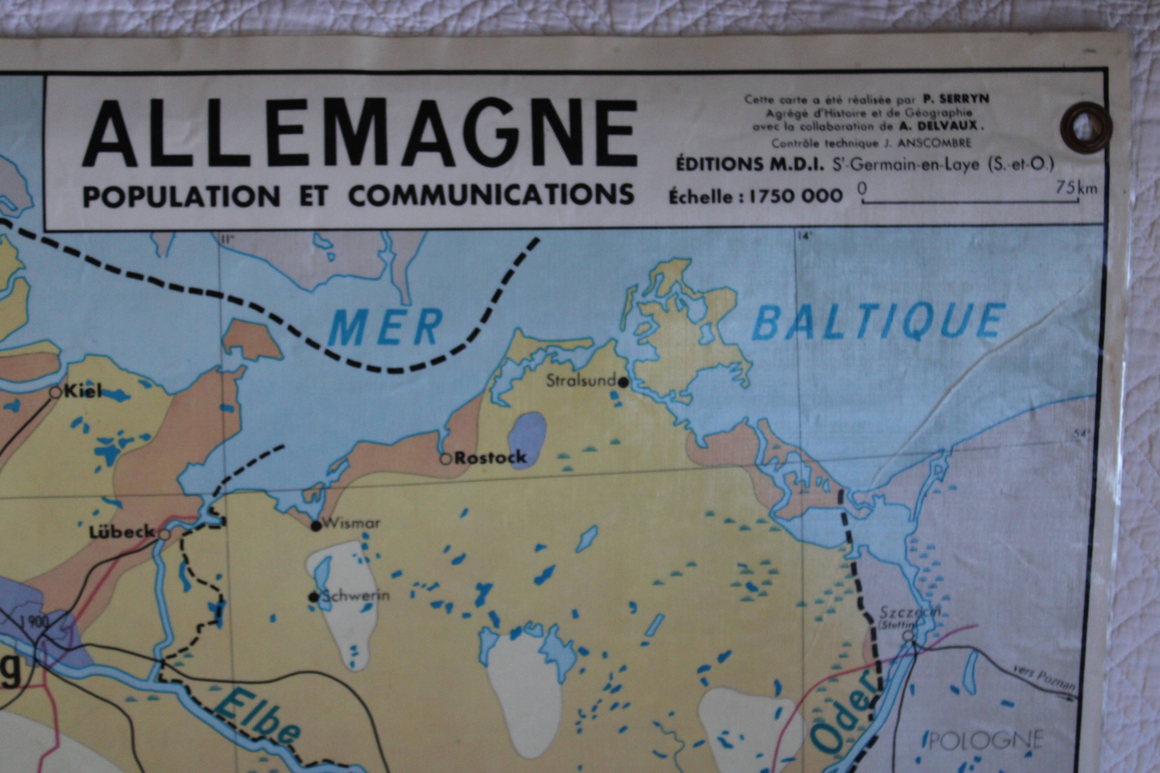 Old frg/gdr school map