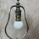 Lampe en métal argenté