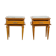 Art Deco bedside tables with marble tops, 1930s, set of 2