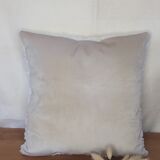 Off-white buckle cushion
