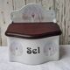 Vintage ceramic salt box