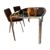 Table à manger chromée