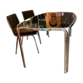 Chromed dining table