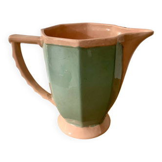 Pitcher, two-tone carafe digoin sarreguemines