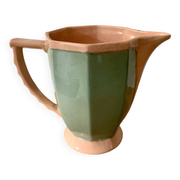Pitcher, two-tone carafe digoin sarreguemines