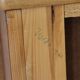 Scandinavian bedside table or wall console, oak and teak 1960