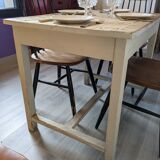Farmhouse table in beech early twentieth century