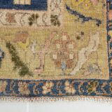 5x9 Peach Red Dark Blue Persian Area Rug, 153x290Cm SK 18900