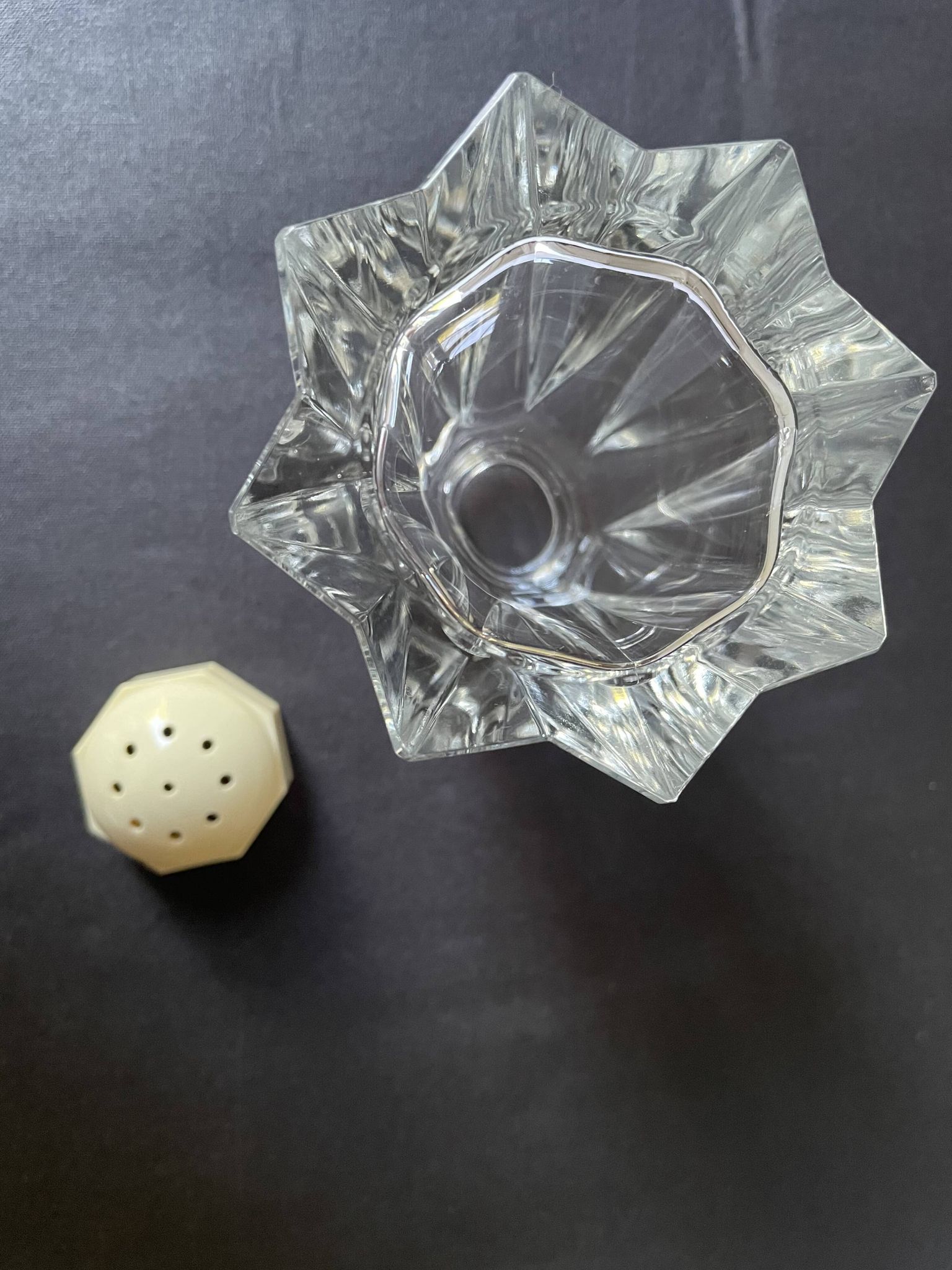 Saupoudreuse cristal de Bohème