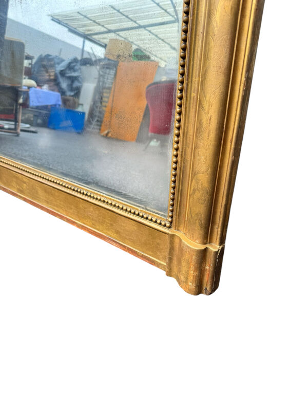 Grand miroir doré Louis Philippe 19eme 121/105
