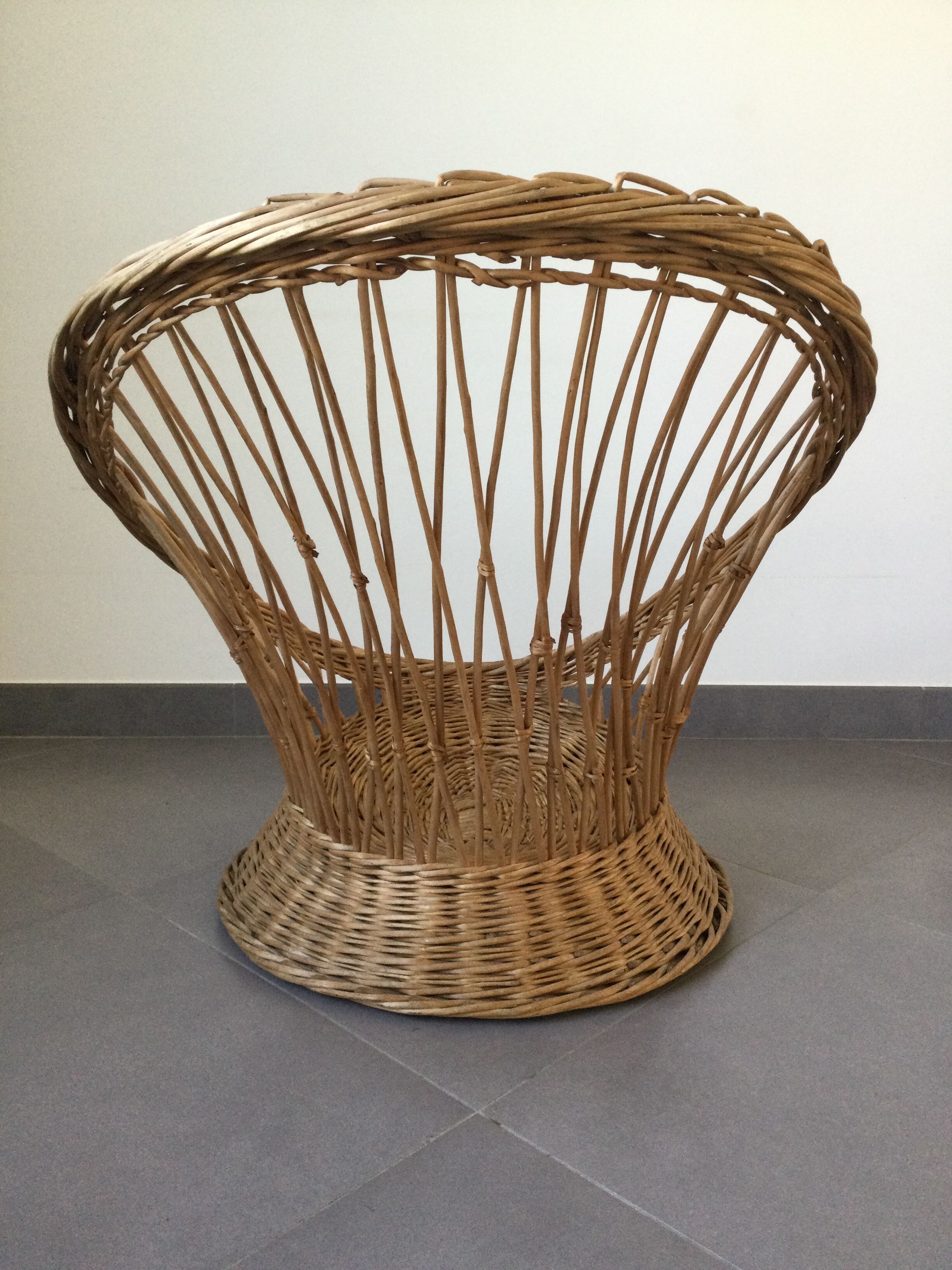 Rattan armchair