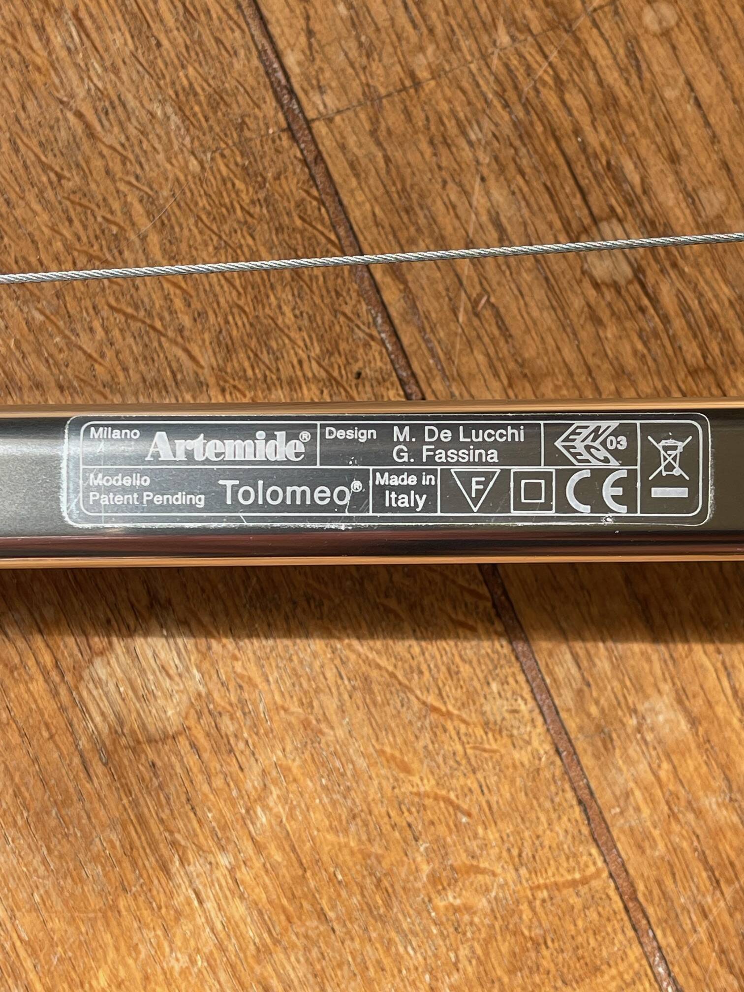 Artemide tolomeo aluminium lamp – wall light