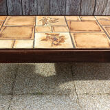 Rectangular herbarium coffee table, vintage 60s