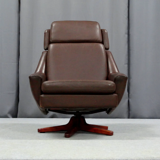 Leather ottoman chair, 1970
