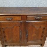 Rustic louis xv period sideboard in oak and poplar circa 1750