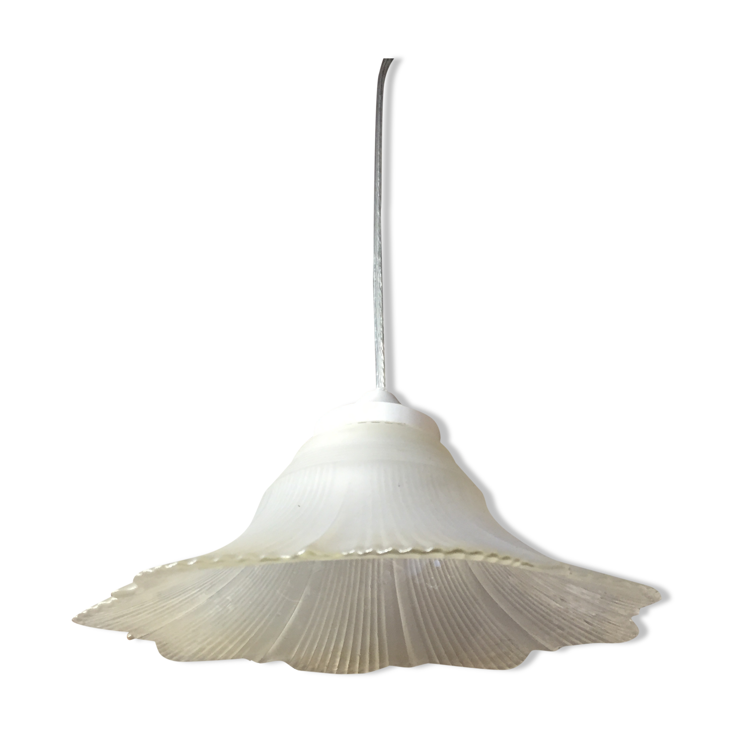 Old tulip hanging lamp