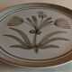 Vintage flat plate in sandstone marked Longchamp