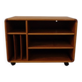 Small Rollable Teak Media Sideboard from Dyrlund, 1970s