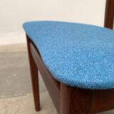 Mid-century walnut dining chairs, 1960s, set of 6.