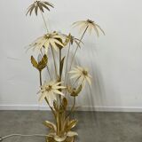Floor lamp flower metal Design Hans Kögl Scandinavian vintage 5 burners