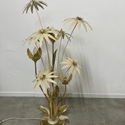 Floor lamp flower metal Design Hans Kögl Scandinavian vintage 5 burners