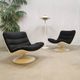 Vintage Dutch design swivel chairs Geoffrey Harcourt Artifort F978