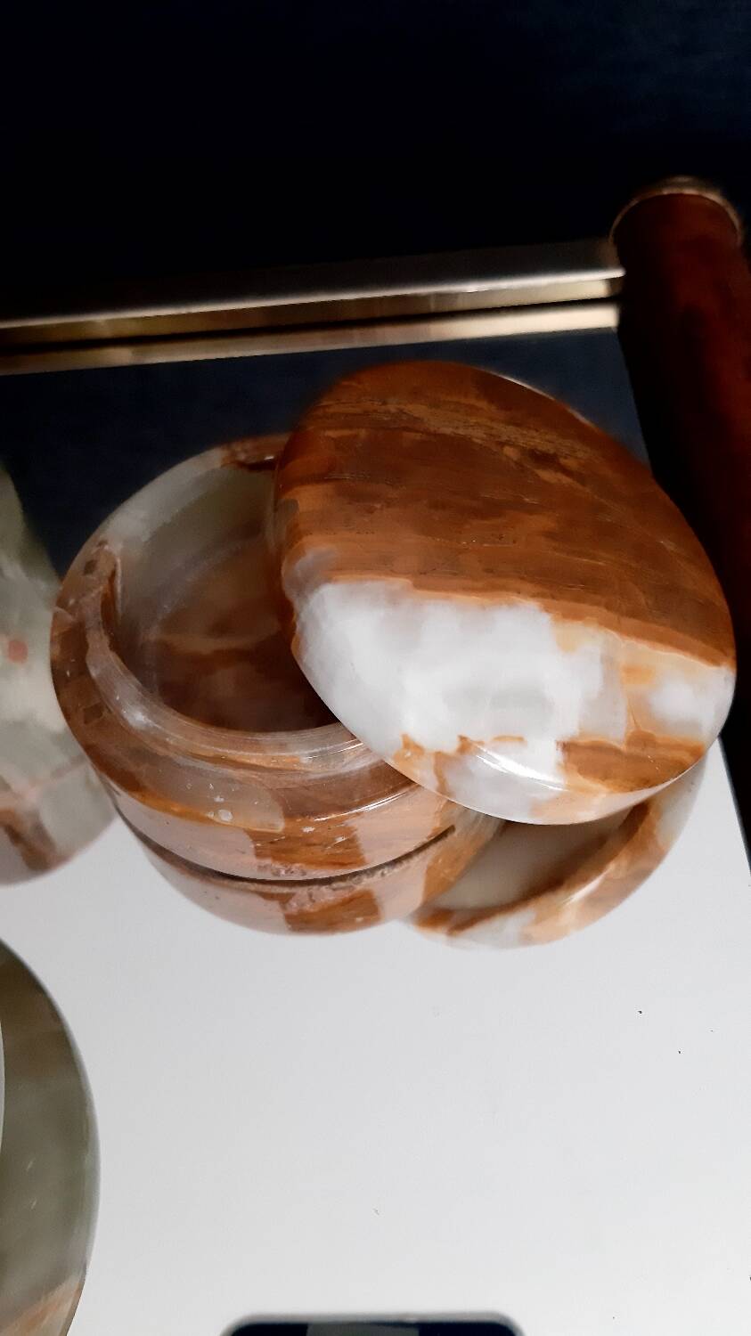Lot objets en onyx