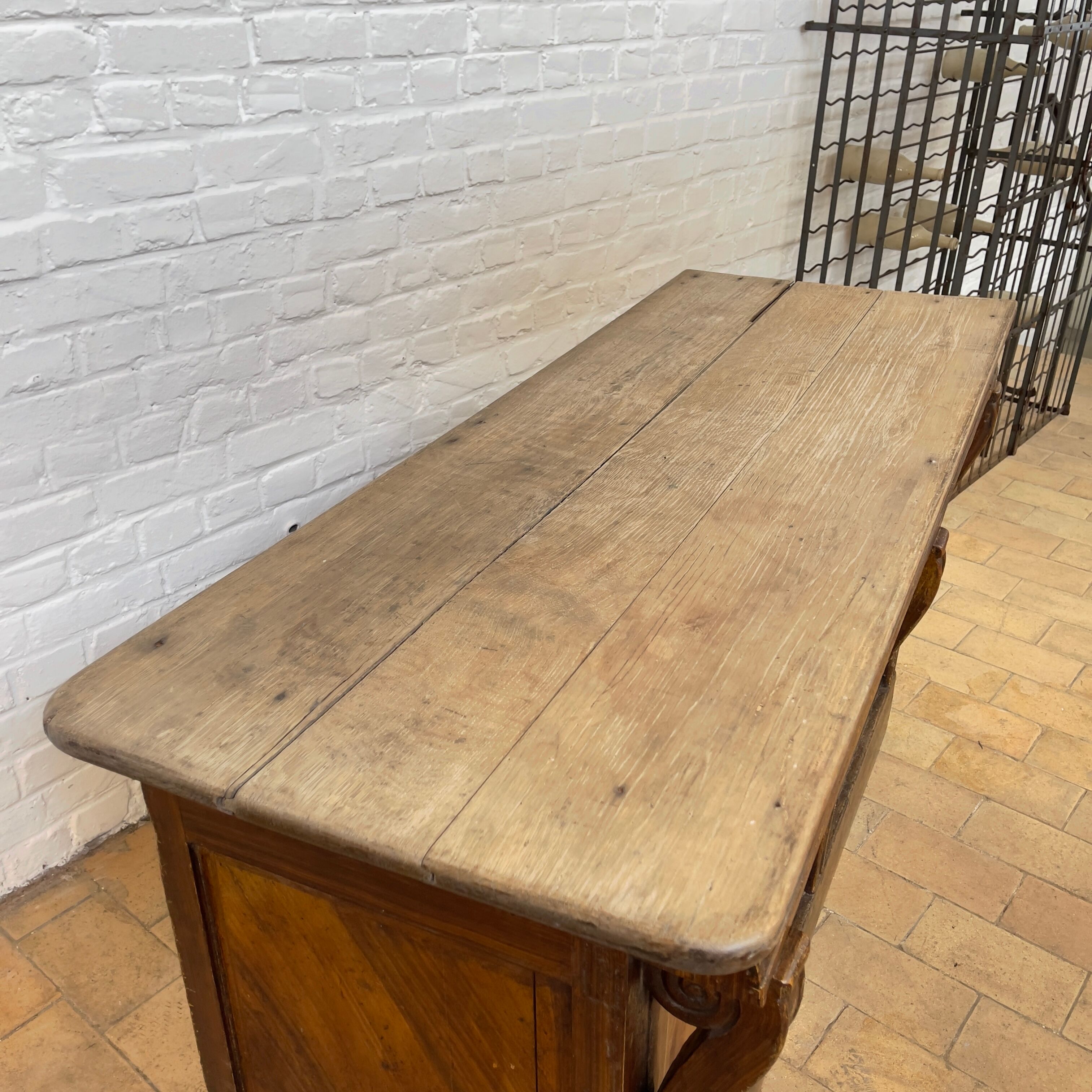 Former wooden trading counter