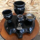 Old napoleon smoking tray 3 wood badge