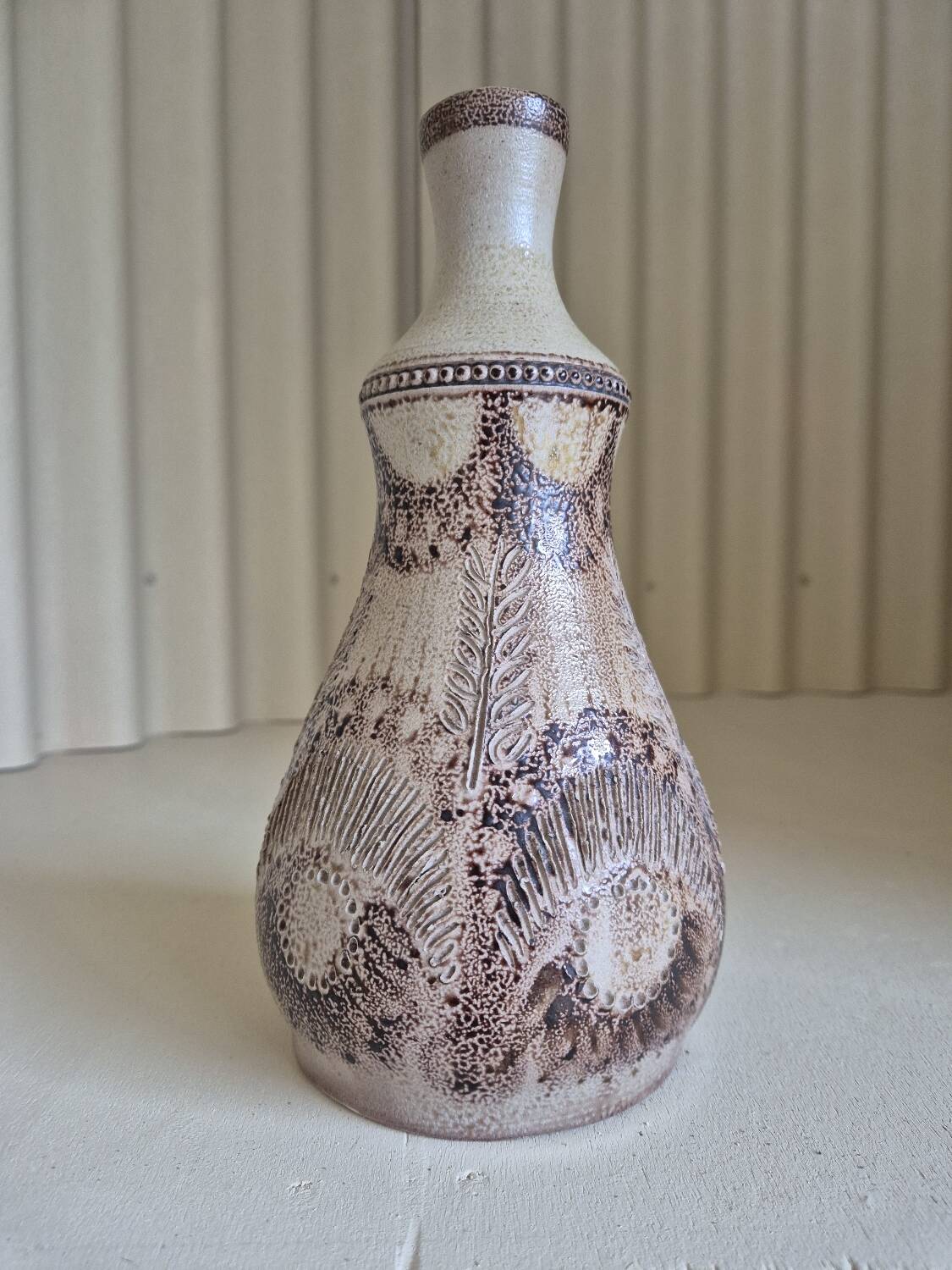 Claude Courjault Stoneware Vase