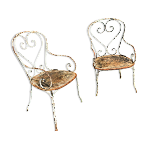 Lot de 2 fauteuils de jardin