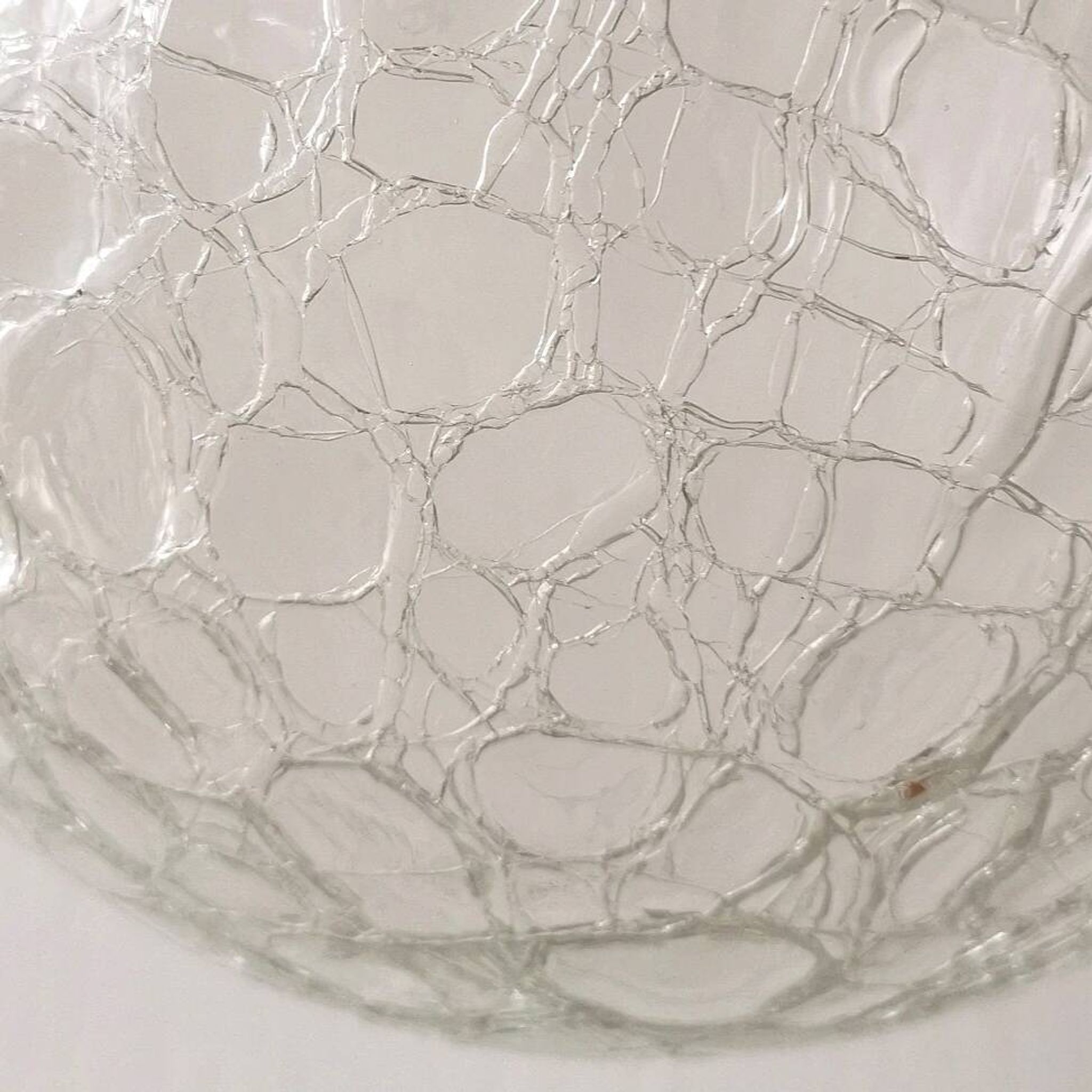 Suspension globe cracked glass Raak design, 1970
