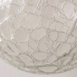 Suspension globe verre craquelé raak design, 1970