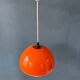 Suspension Space Age in orange and white acrylic glass