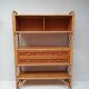 Bookcase shelf vintage in rattan
