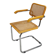 Tubular frame and cane cantilever dining chair, italy, 1970s