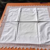Hand crocheted edge pillowcase 8cm wide
