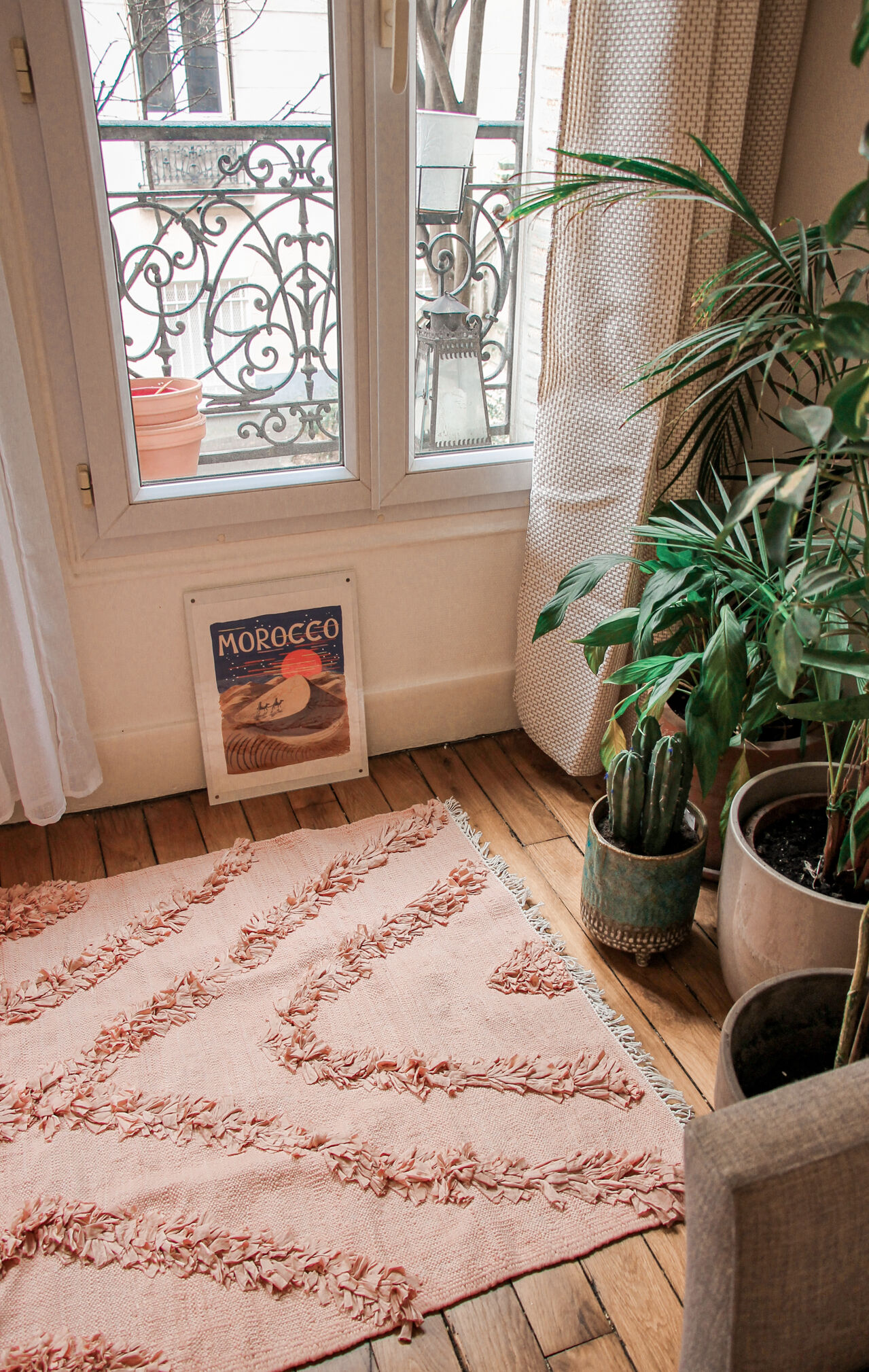 Carpet rose des sables - 165 x 90