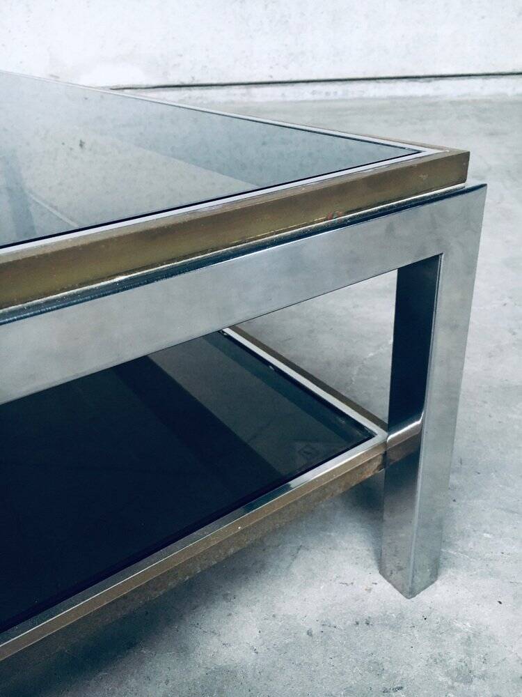 Hollywood Regency Flaminia Two Tier Coffee Table, France, 1970s