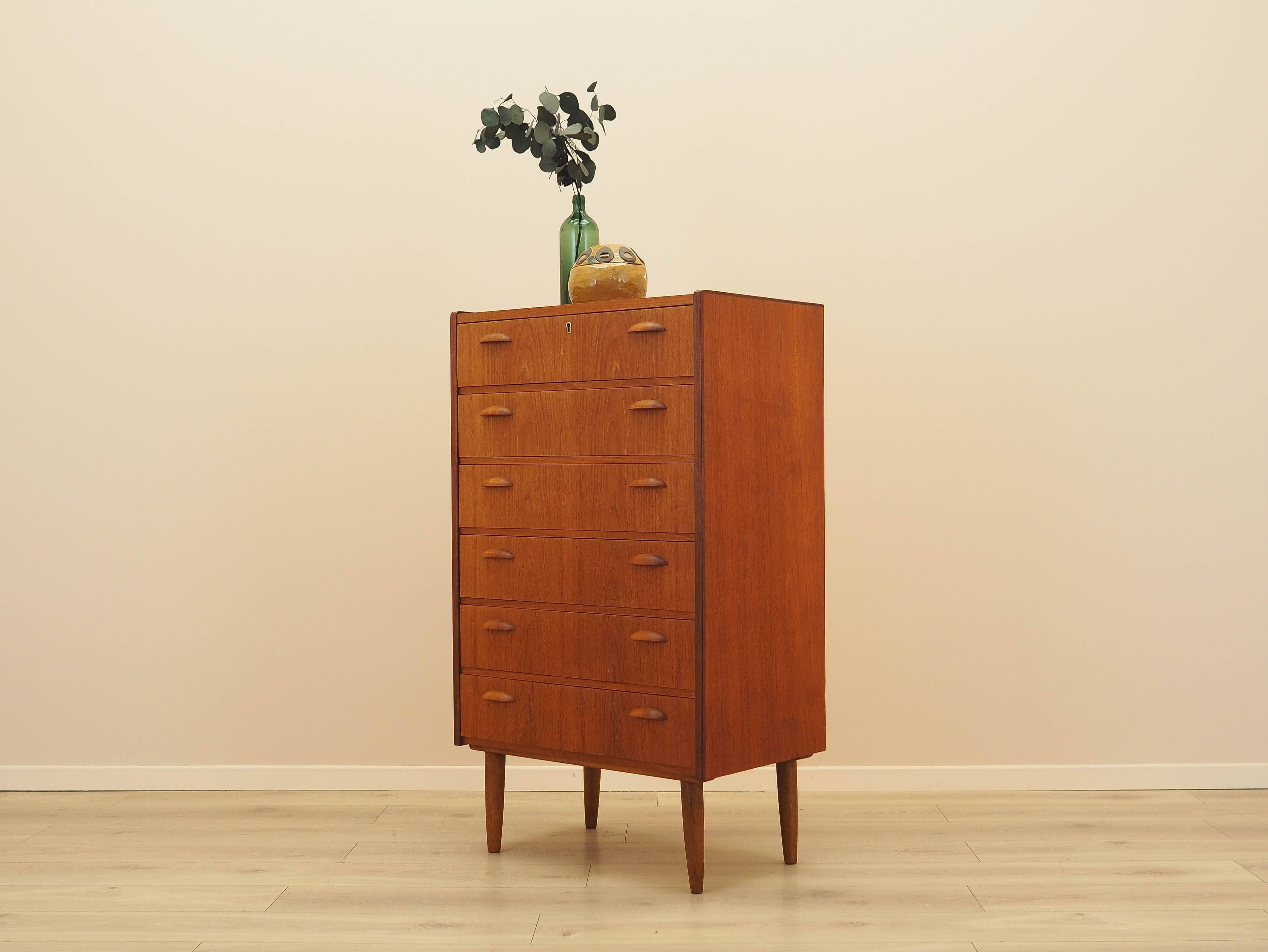 Commode en teck, design danois, années 1970, fabriquée au Danemark
