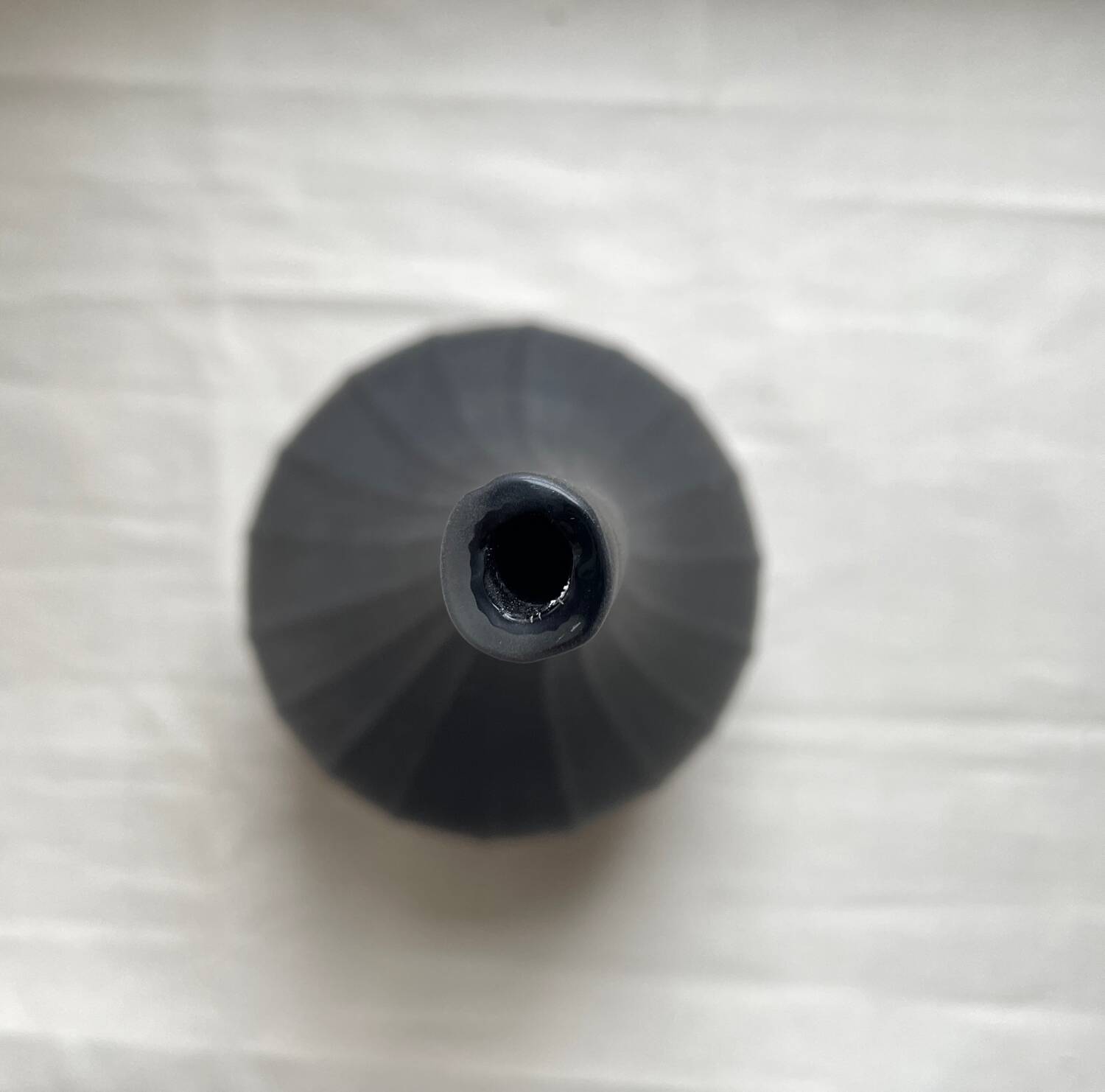 Vase Drops 23 cm Salviati 2007 Black Matte Signed