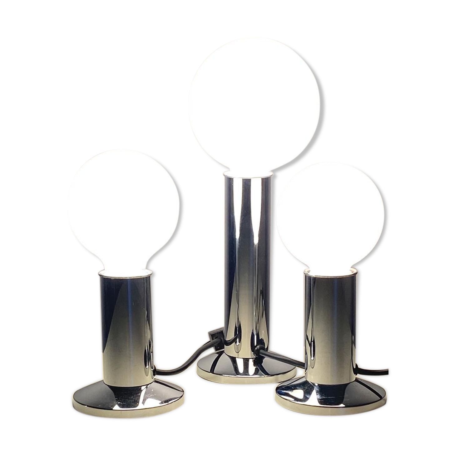 Lot de 3 lampes de hustadt leuchten circa 60/70
