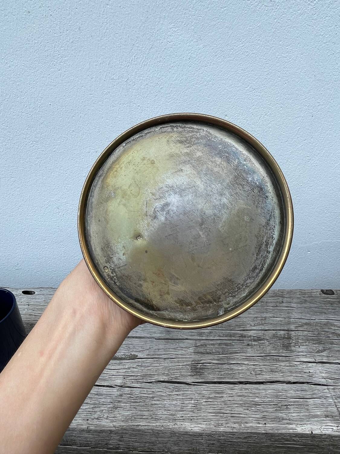 Vintage gilded footed bowl