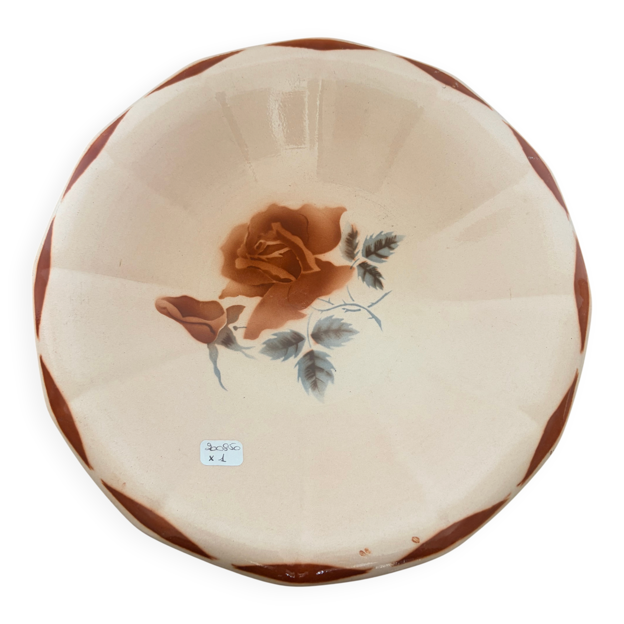 Plat à calotte ronde Digoin Sarreguemines 200850